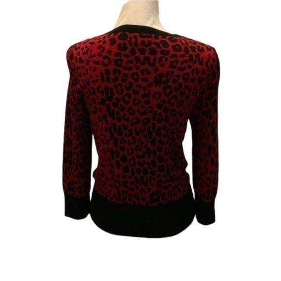 Express Red Leopard cardigan - Picture 2 of 6